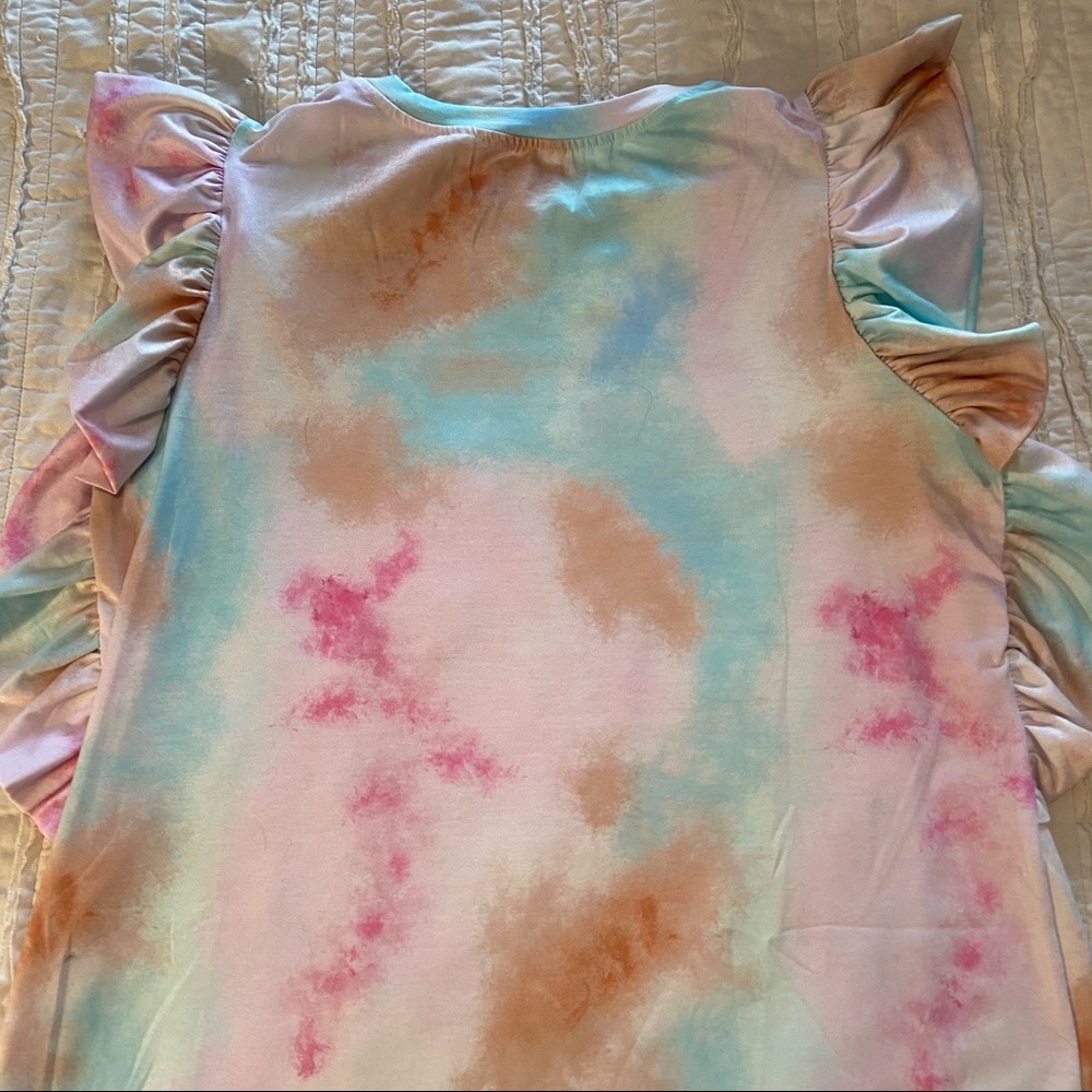 Ruffle Sleeve Top - NWOT - L - Picture 12 of 13
